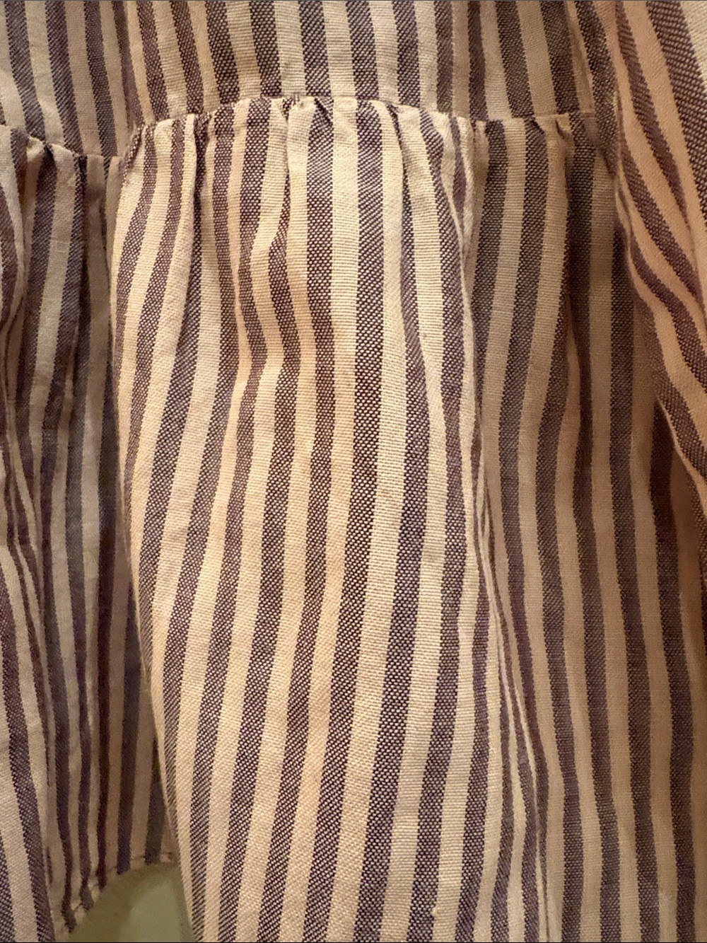 Madewell Striped Pink Wrap Peplum Top - Women - Picture 10 of 10